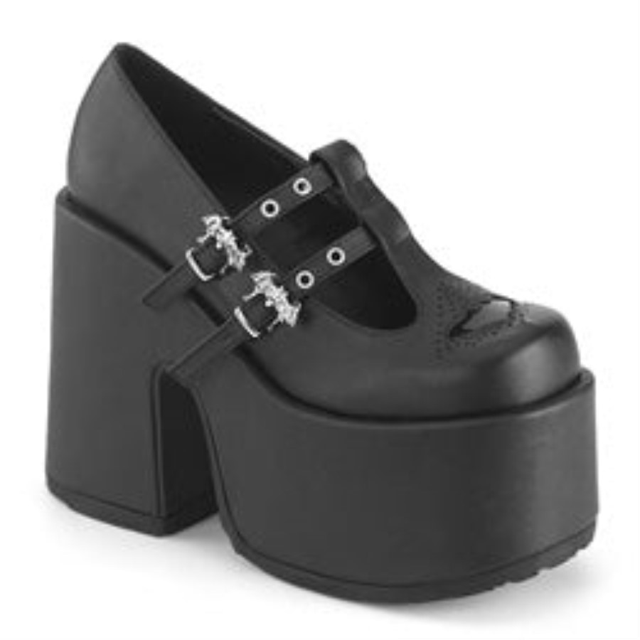 Camel-55 ブラック ヴィーガン レザー デモニア ジャパン