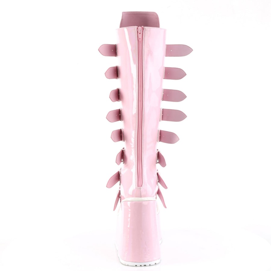 デモニア ジャパン ブラック ヴィーガン レザー ボルト-300