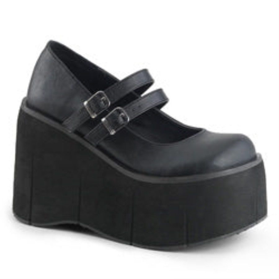 Kera-08 ブラック ヴィーガン レザー デモニア ジャパン