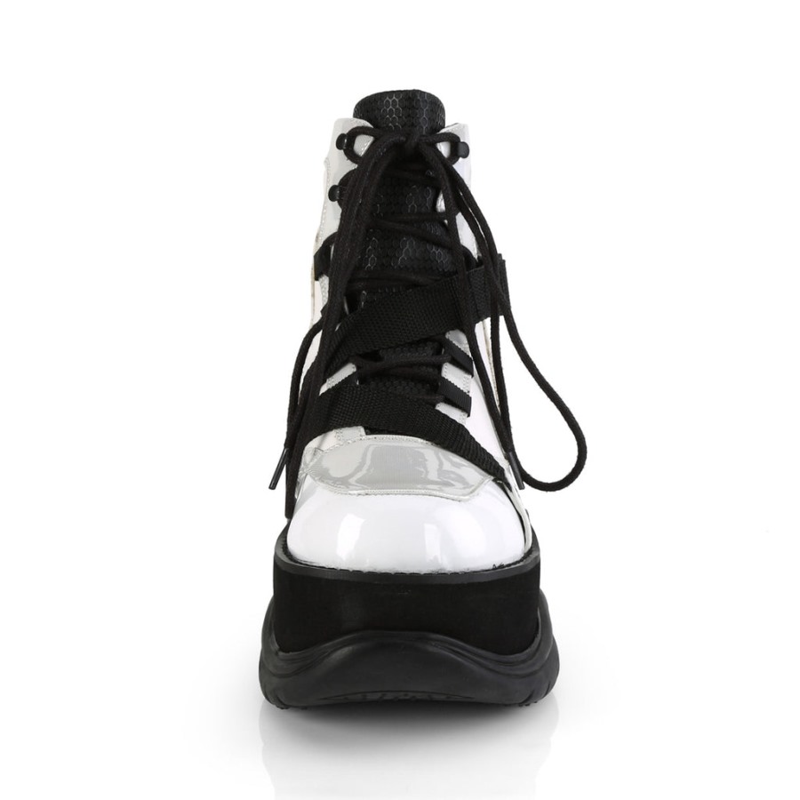 Neptune-181 デモニア ジャパン ホワイト ヴィーガン レザー マルチ