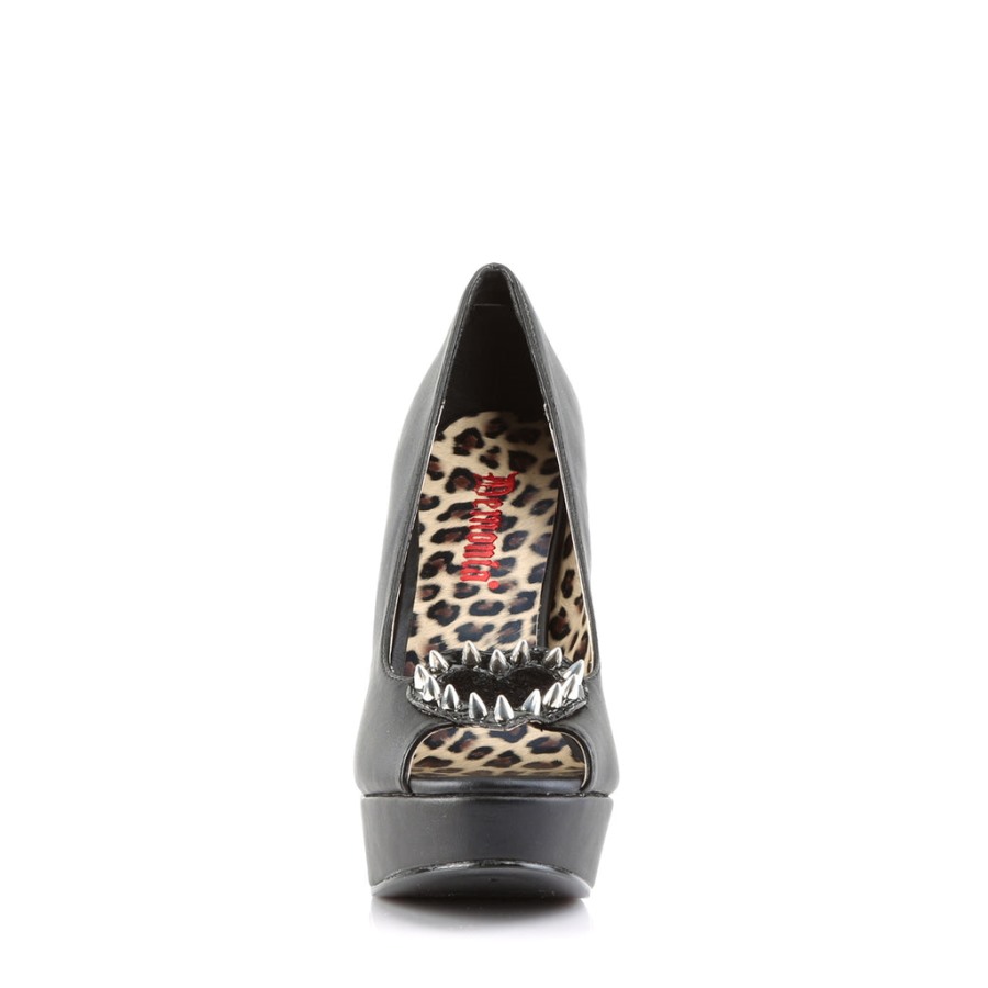 Pixie-17 ブラック ビーガン レザーポニー フェイクファー デモニアジャパン