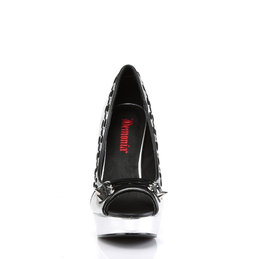 Pixie-18 デモニア ジャパン シルバー ヴィーガン レザー