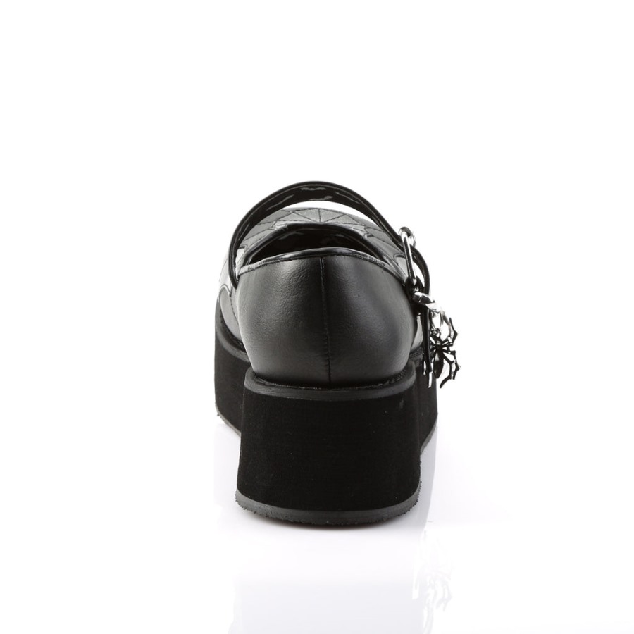 Sprite-05 デモニア ジャパン ブラック ビーガン レザー-ブラック パテント