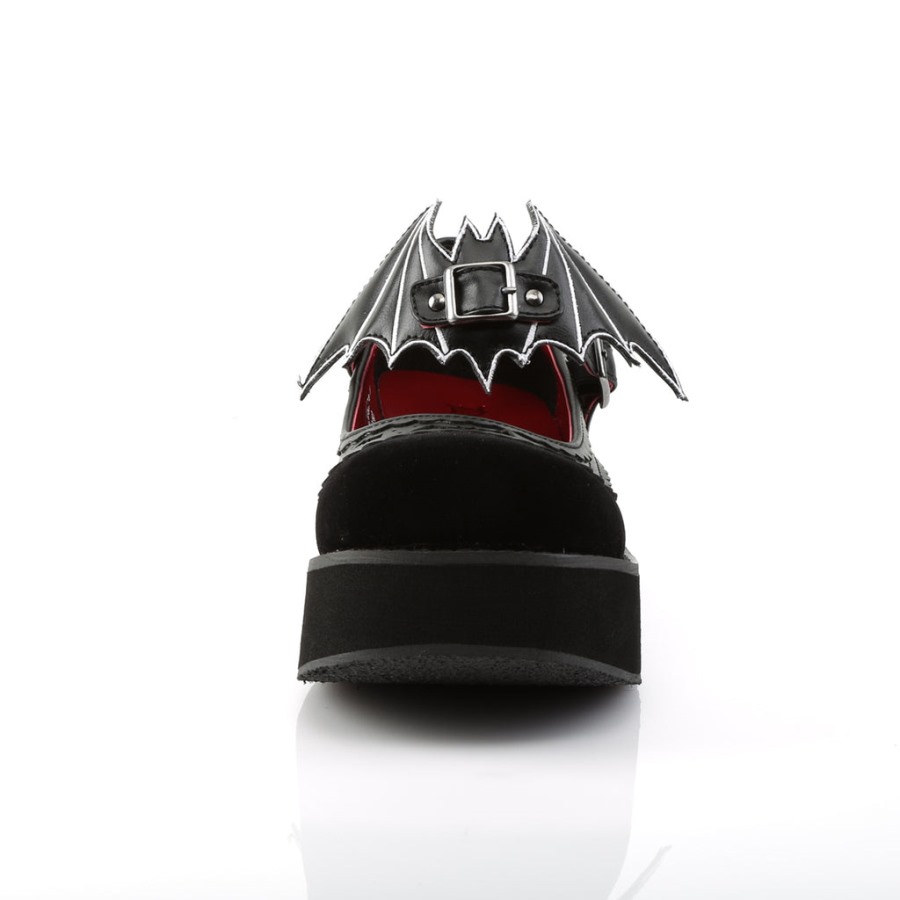 Sprite-09 ブラック ビーガン レザーベルベット デモニア ジャパン