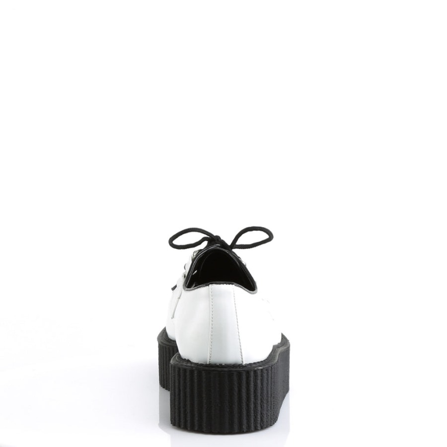 V-creeper-502 ホワイト ビーガンレザー デモニアジャパン