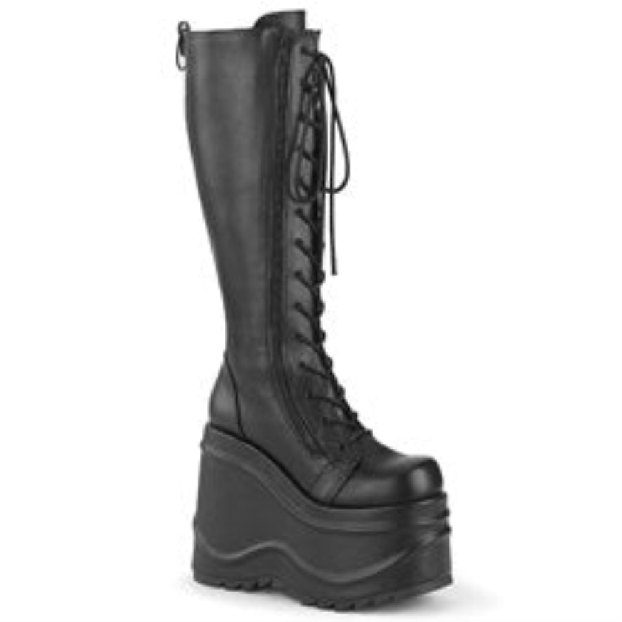 Wave-200 ブラック ビーガンレザー デモニアジャパン