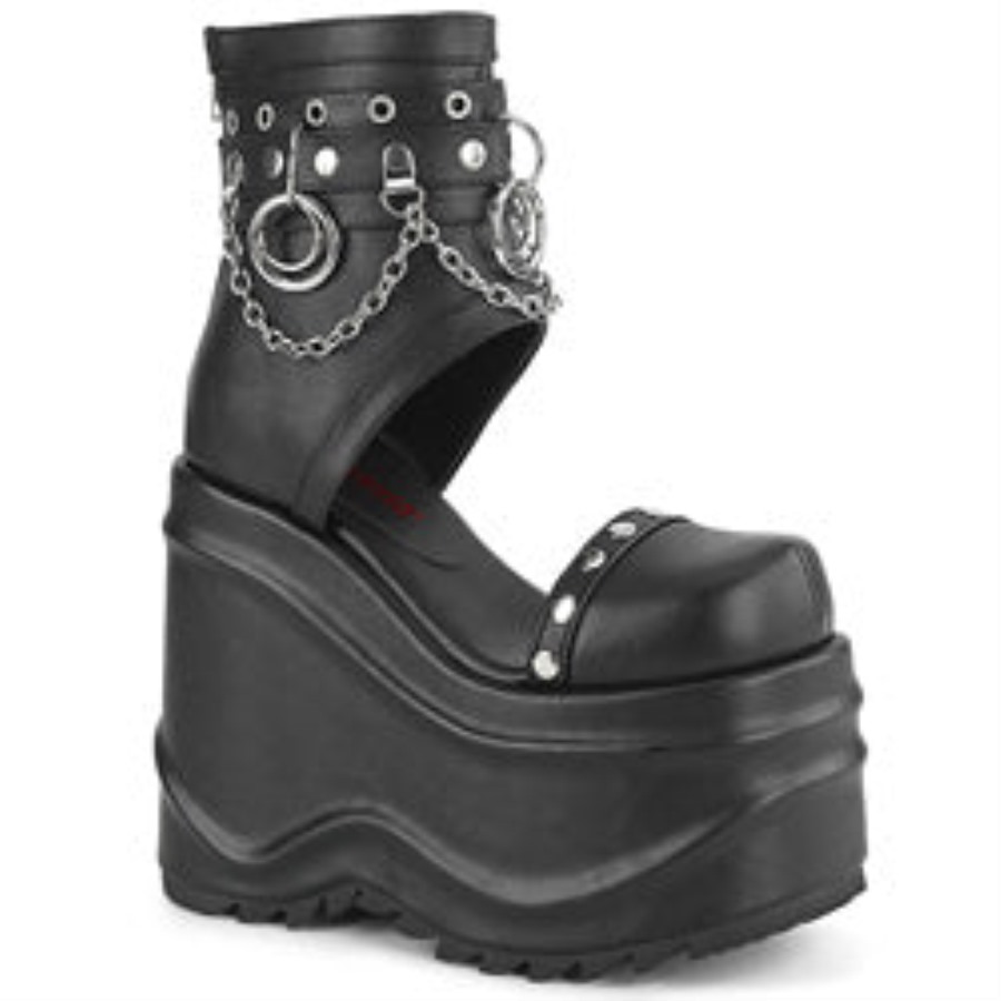 Wave-22 ブラック ビーガンレザー デモニアジャパン