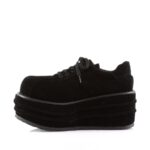 Demonia Japan Black Vegan Suede Tempo-08 - Image 4