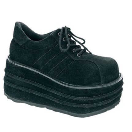 Demonia Japan Black Vegan Suede Tempo-08