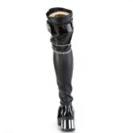 Demonia Japan ブラック ストレッチ ビーガン レザー Bratty-304 - Image 5