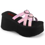 Demonia Japan ベビーピンク ホロ パテント Find-15