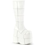 Demonia Japan ホワイト ヴィーガン レザー Stack-301 - Image 6