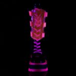 デモニア ジャパン ブラック パテント-u V ネオン ピンク Slacker-156 - Image 3