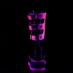 デモニア ジャパン ブラック パテント-u V ネオン ピンク Slacker-156 - Image 5