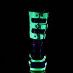 Slacker-156 デモニア ジャパン ブラック パテント-u V ネオン グリーン - Image 5