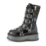 Slacker-160 ブラック パテント ビーガン レザー デモニア ジャパン - Image 4